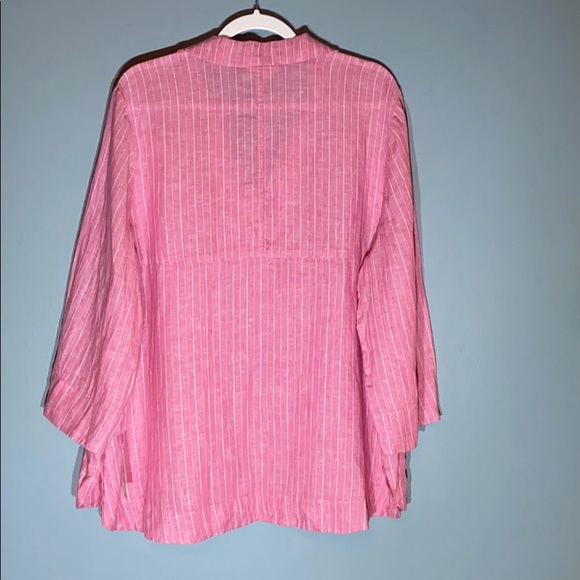 NWT Charter Club Lenin Pop Over Blouse 2X - Picture 5 of 6